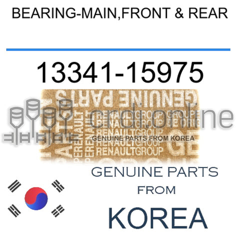 BEARING-MAIN,FRONT & REAR [ORIGINAL] 13341-15975 1334115975 13341 15975