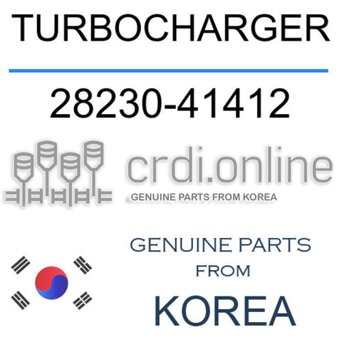 TURBOCHARGER [ORIGINAL] 28230-41412 2823041412 28230 41412