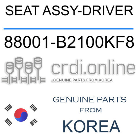SEAT ASSY-DRIVER [ORIGINAL] 88001-B2100KF8 88001B2100KF8 88001 B2100KF8