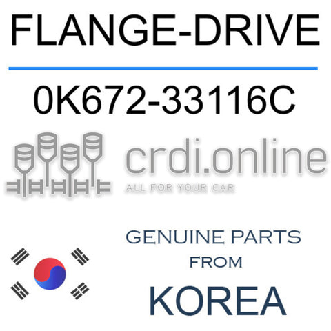FLANGE-DRIVE [ORIGINAL] 0K672-33116C 0K67233116C 0K672 33116C