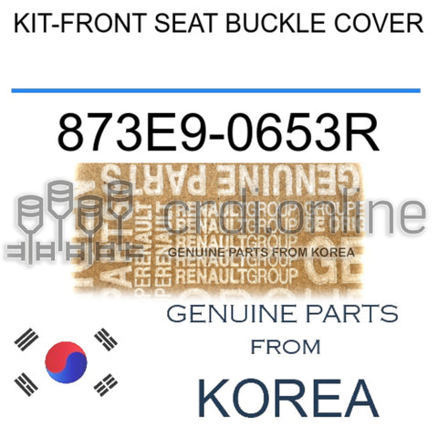 KIT-FRONT SEAT BUCKLE COVER [ORIGINAL] 873E9-0653R 873E90653R 873E9 0653R