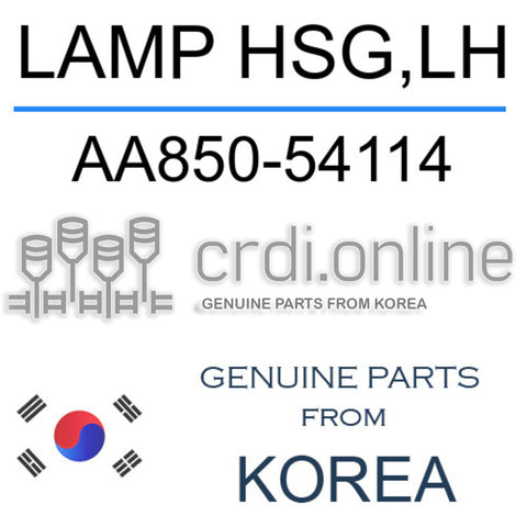 LAMP HSG,LH AA850-54114 AA85054114 AA850 54114