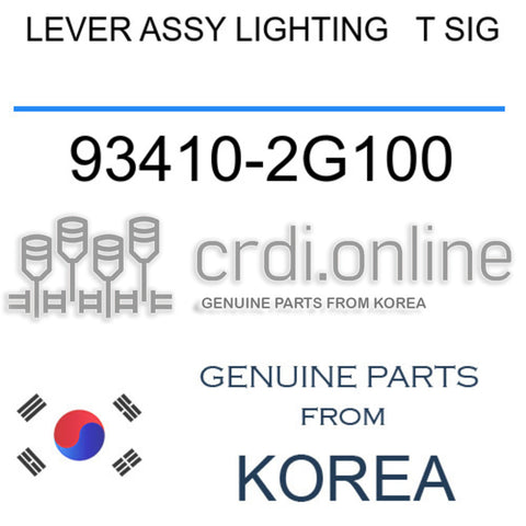 LEVER ASSY LIGHTING   T SIG [ORIGINAL] 93410-2G100 934102G100 93410 2G100