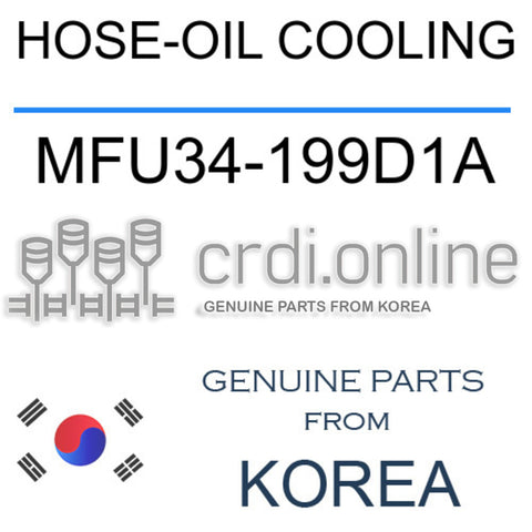 HOSE-OIL COOLING [ORIGINAL] MFU34-199D1A MFU34199D1A MFU34 199D1A
