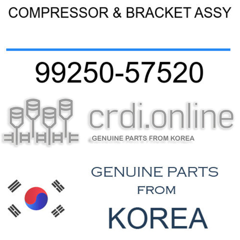 COMPRESSOR & BRACKET ASSY [ORIGINAL] 99250-57520 9925057520 99250 57520
