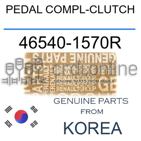 PEDAL COMPL-CLUTCH [ORIGINAL] 46540-1570R 465401570R 46540 1570R