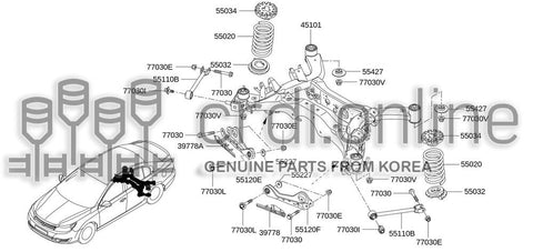 ARM-REAR AXLELOWER FRONTLH 55111-0003R 551110003R 55111 0003R