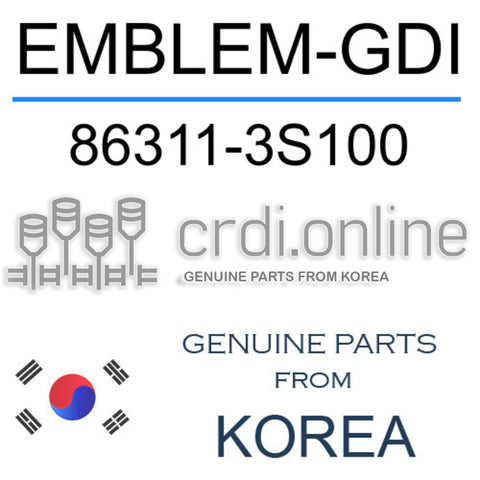 EMBLEM-GDI 86311-3S100 863113S100 86311 3S100