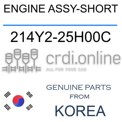 ENGINE ASSY-SHORT [ORIGINAL] 214Y2-25H00C 214Y225H00C 214Y2 25H00C
