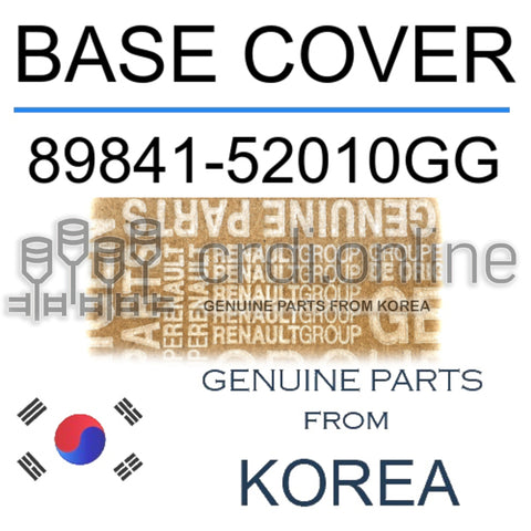 BASE COVER [ORIGINAL] 89841-52010GG 8984152010GG 89841 52010GG