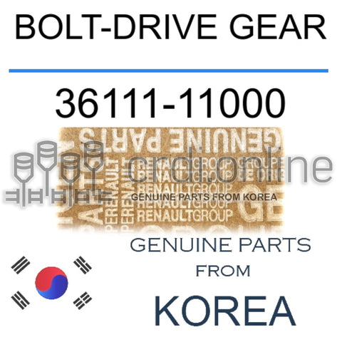 BOLT-DRIVE GEAR [ORIGINAL] 36111-11000 3611111000 36111 11000