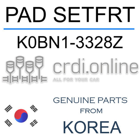 PAD SETFRT [ORIGINAL] K0BN1-3328Z K0BN13328Z K0BN1 3328Z