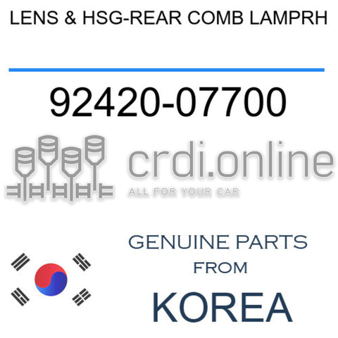 LENS & HSG-REAR COMB LAMPRH [ORIGINAL] 92420-07700 9242007700 92420 07700