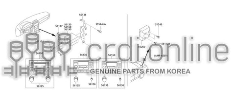 ANTENNA SET-RADIO 56410-51000 5641051000 56410 51000