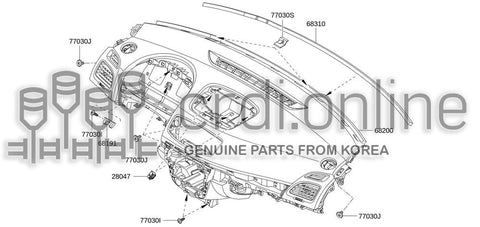 PANEL & PAD ASSY-INSTRUMENT 68100-1591R 681001591R 68100 1591R