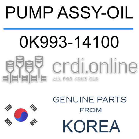 PUMP ASSY-OIL [ORIGINAL] 0K993-14100 0K99314100 0K993 14100