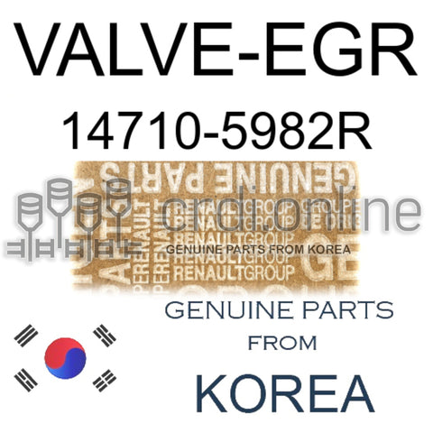 VALVE-EGR [ORIGINAL] 14710-5982R 147105982R 14710 5982R