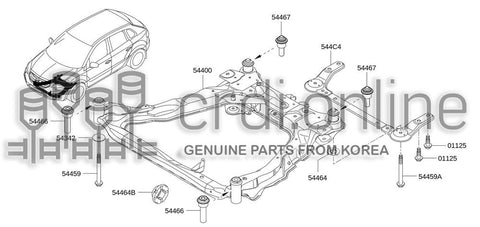 INSUL-FRONT SUSPENSION MEMBERREAR 54467-JY00A 54467JY00A 54467 JY00A