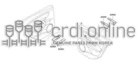 BOX ASSY-REAR DOOR 82950-0008R 829500008R 82950 0008R