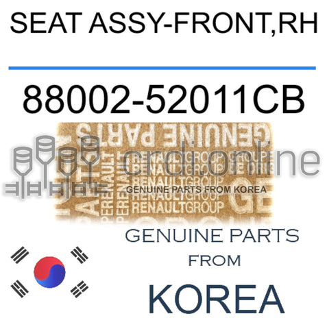SEAT ASSY-FRONT,RH [ORIGINAL] 88002-52011CB 8800252011CB 88002 52011CB