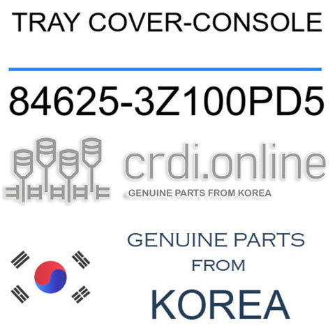 TRAY COVER-CONSOLE [ORIGINAL] 84625-3Z100PD5 846253Z100PD5 84625 3Z100PD5