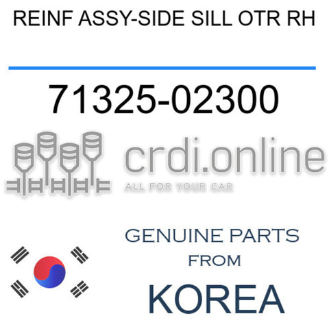 REINF ASSY-SIDE SILL OTR RH [ORIGINAL] 71325-02300 7132502300 71325 02300