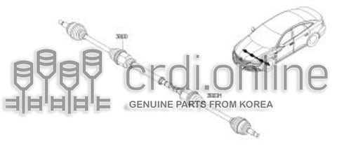 TRANSMISSION-FR DRIVERH 39100-0862R 391000862R 39100 0862R