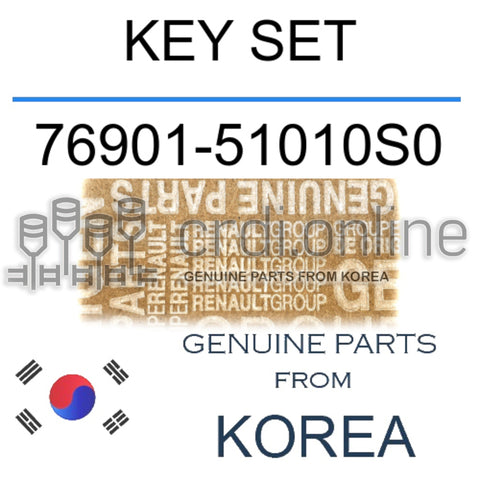 KEY SET [ORIGINAL] 76901-51010S0 7690151010S0 76901 51010S0