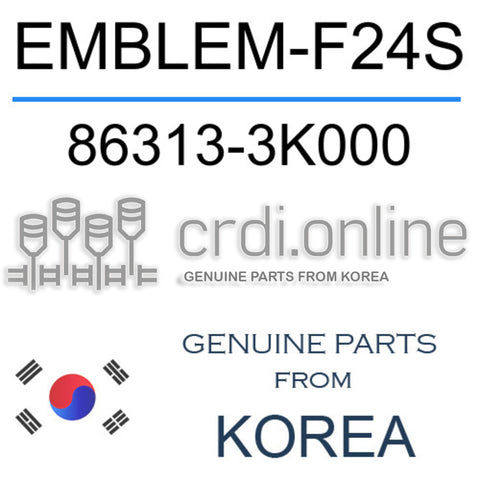 EMBLEM-F24S [ORIGINAL] 86313-3K000 863133K000 86313 3K000