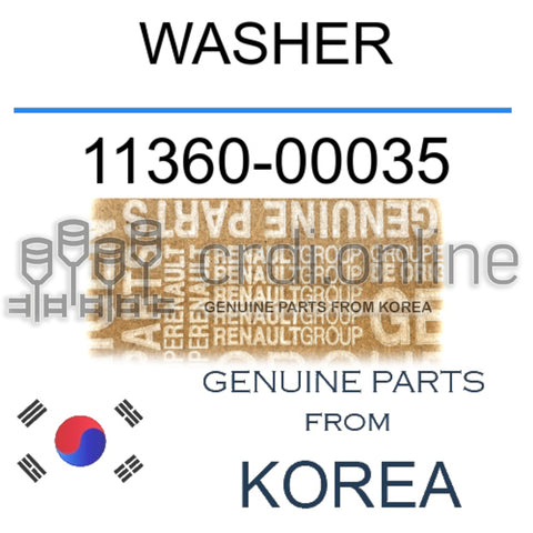 WASHER [ORIGINAL] 11360-00035 1136000035 11360 00035