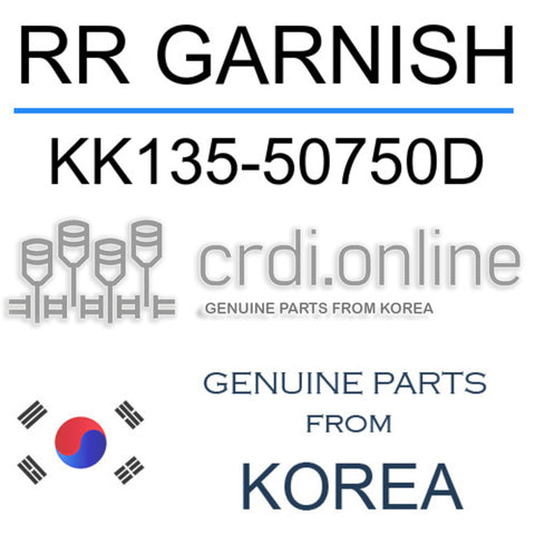 RR GARNISH [ORIGINAL] KK135-50750D KK13550750D KK135 50750D