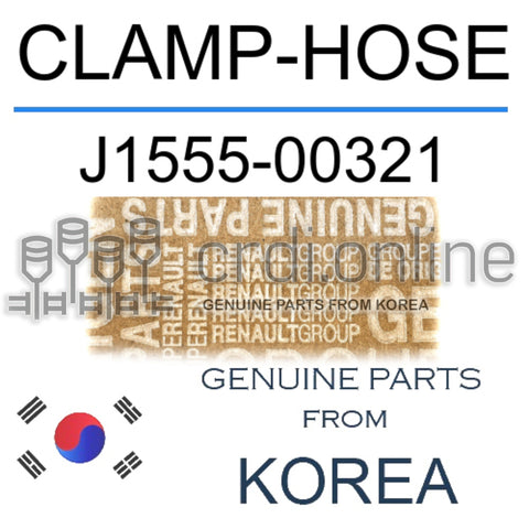 CLAMP-HOSE [ORIGINAL] J1555-00321 J155500321 J1555 00321