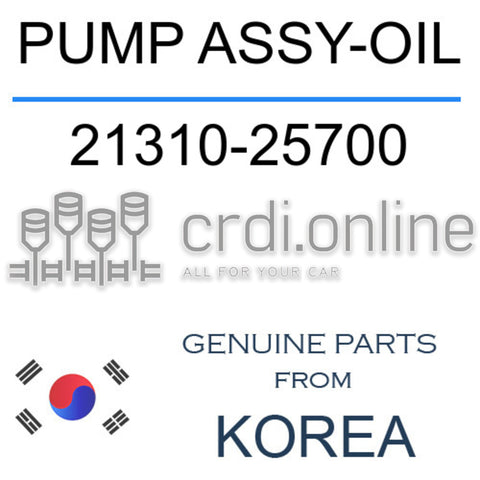 PUMP ASSY-OIL 21310-25700 2131025700 21310 25700