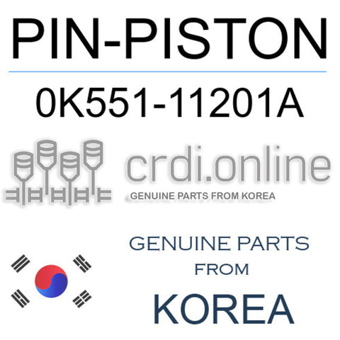 PIN-PISTON [ORIGINAL] 0K551-11201A 0K55111201A 0K551 11201A