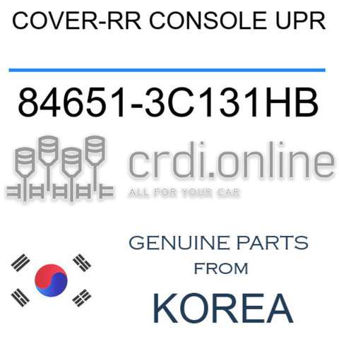 COVER-RR CONSOLE UPR [ORIGINAL] 84651-3C131HB 846513C131HB 84651 3C131HB