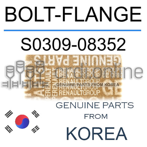 BOLT-FLANGE [ORIGINAL] S0309-08352 S030908352 S0309 08352