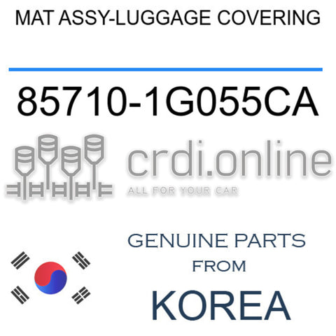 MAT ASSY-LUGGAGE COVERING [ORIGINAL] 85710-1G055CA 857101G055CA 85710 1G055CA