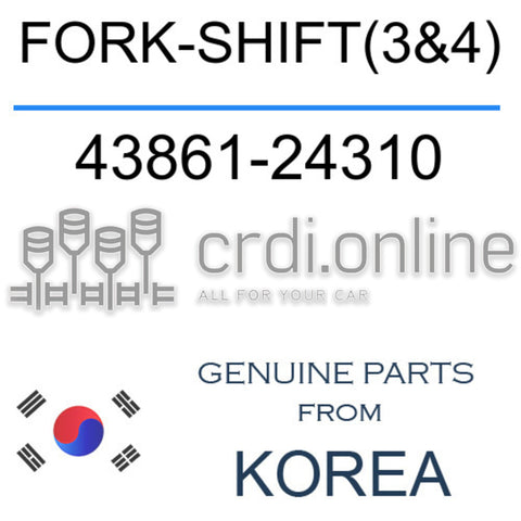 FORK-SHIFT(3&4) [ORIGINAL] 43861-24310 4386124310 43861 24310