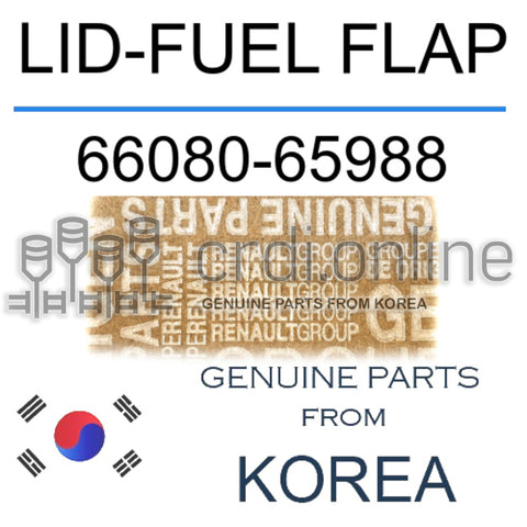 LID-FUEL FLAP [ORIGINAL] 66080-65988 6608065988 66080 65988