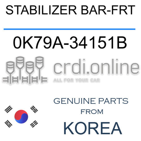 STABILIZER BAR-FRT [ORIGINAL] 0K79A-34151B 0K79A34151B 0K79A 34151B