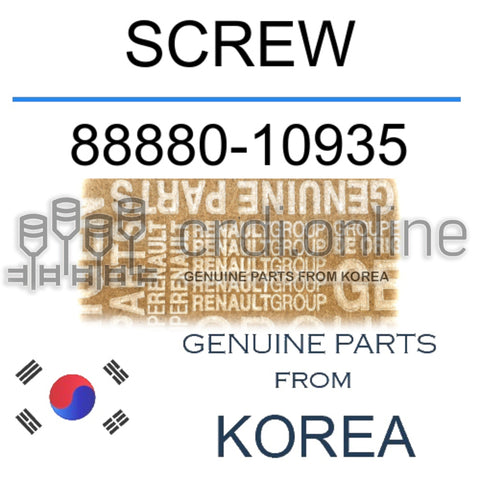 SCREW [ORIGINAL] 88880-10935 8888010935 88880 10935