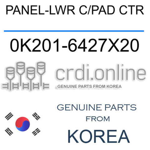 PANEL-LWR C/PAD CTR [ORIGINAL] 0K201-6427X20 0K2016427X20 0K201 6427X20
