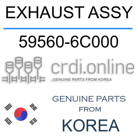 EXHAUST ASSY [ORIGINAL] 59560-6C000 595606C000 59560 6C000