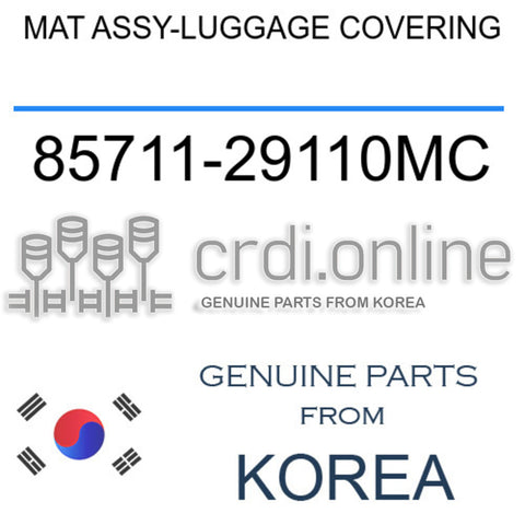 MAT ASSY-LUGGAGE COVERING [ORIGINAL] 85711-29110MC 8571129110MC 85711 29110MC
