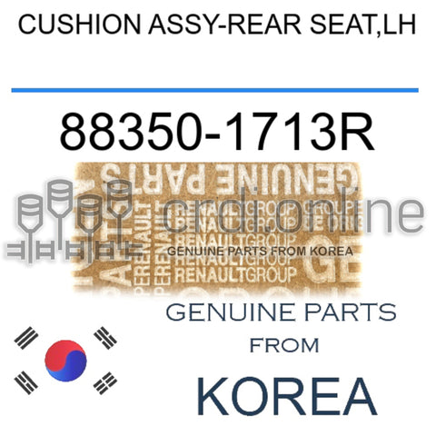CUSHION ASSY-REAR SEAT,LH [ORIGINAL] 88350-1713R 883501713R 88350 1713R