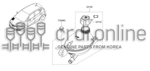 RESERVIOR TANK 21710-4354R 217104354R 21710 4354R