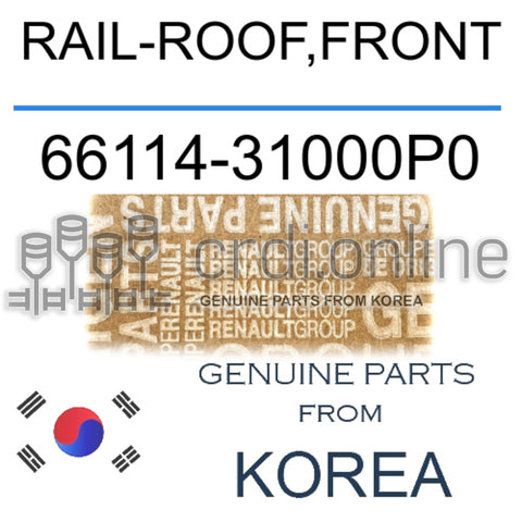 RAIL-ROOF,FRONT [ORIGINAL] 66114-31000P0 6611431000P0 66114 31000P0