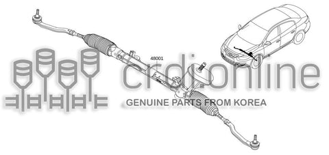 GEAR & LINKAGE ASSY-STEERING 49001-0059R 490010059R 49001 0059R