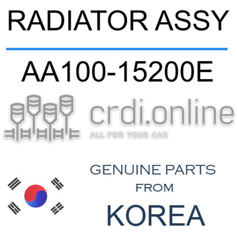 RADIATOR ASSY [ORIGINAL] AA100-15200E AA10015200E AA100 15200E