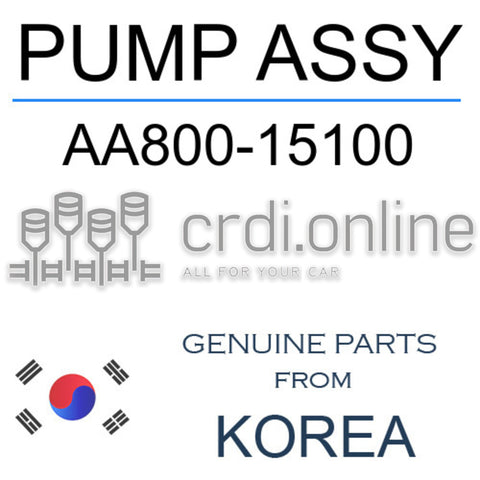 PUMP ASSY AA800-15100 AA80015100 AA800 15100